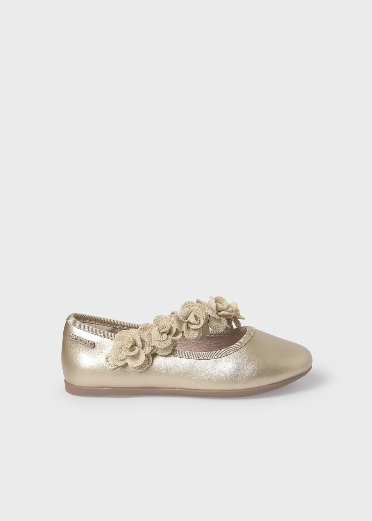 Ballerine effetto metallizzato fiori bambina^Mayoral Best Sale