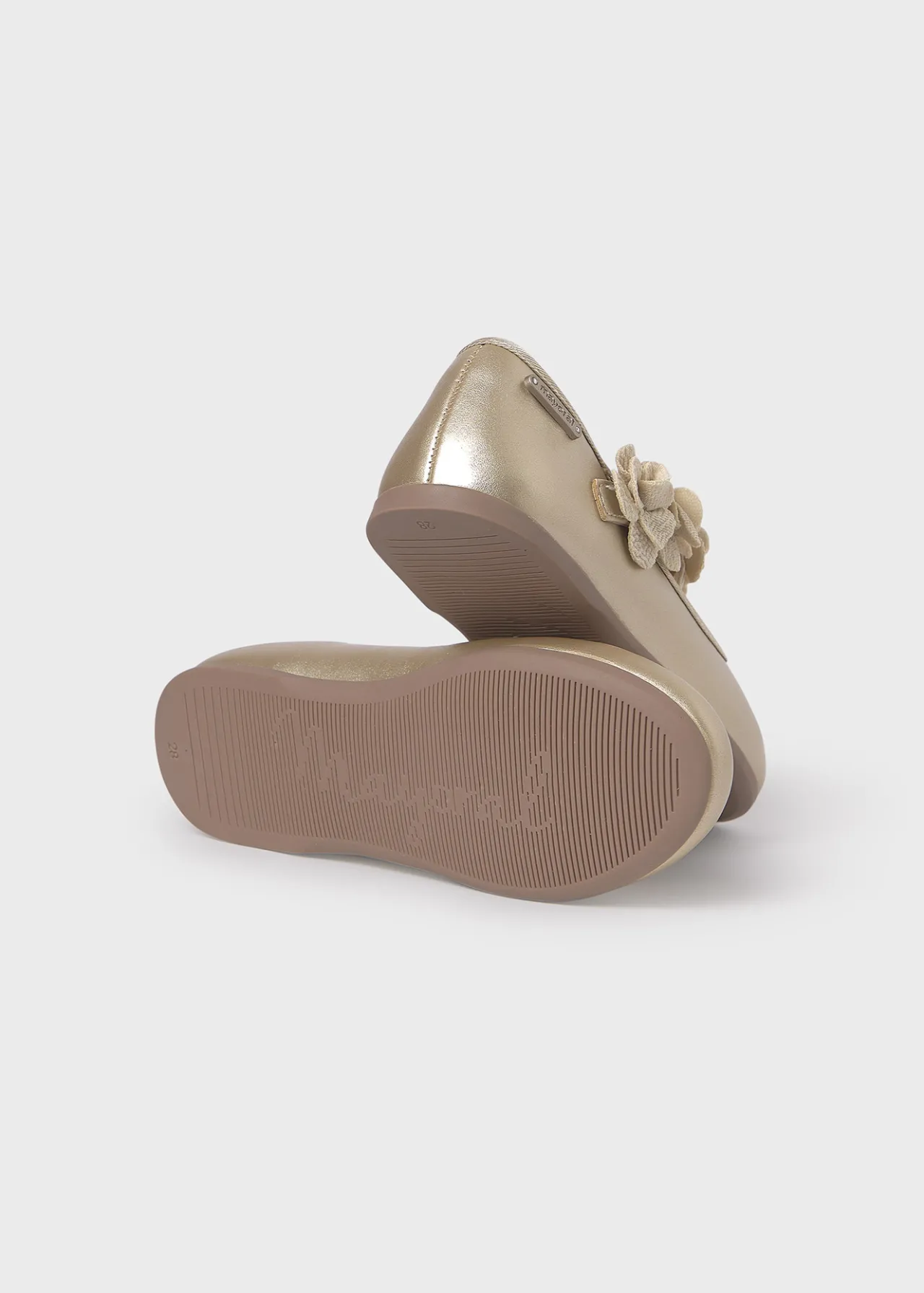Ballerine effetto metallizzato fiori bambina^Mayoral Best Sale