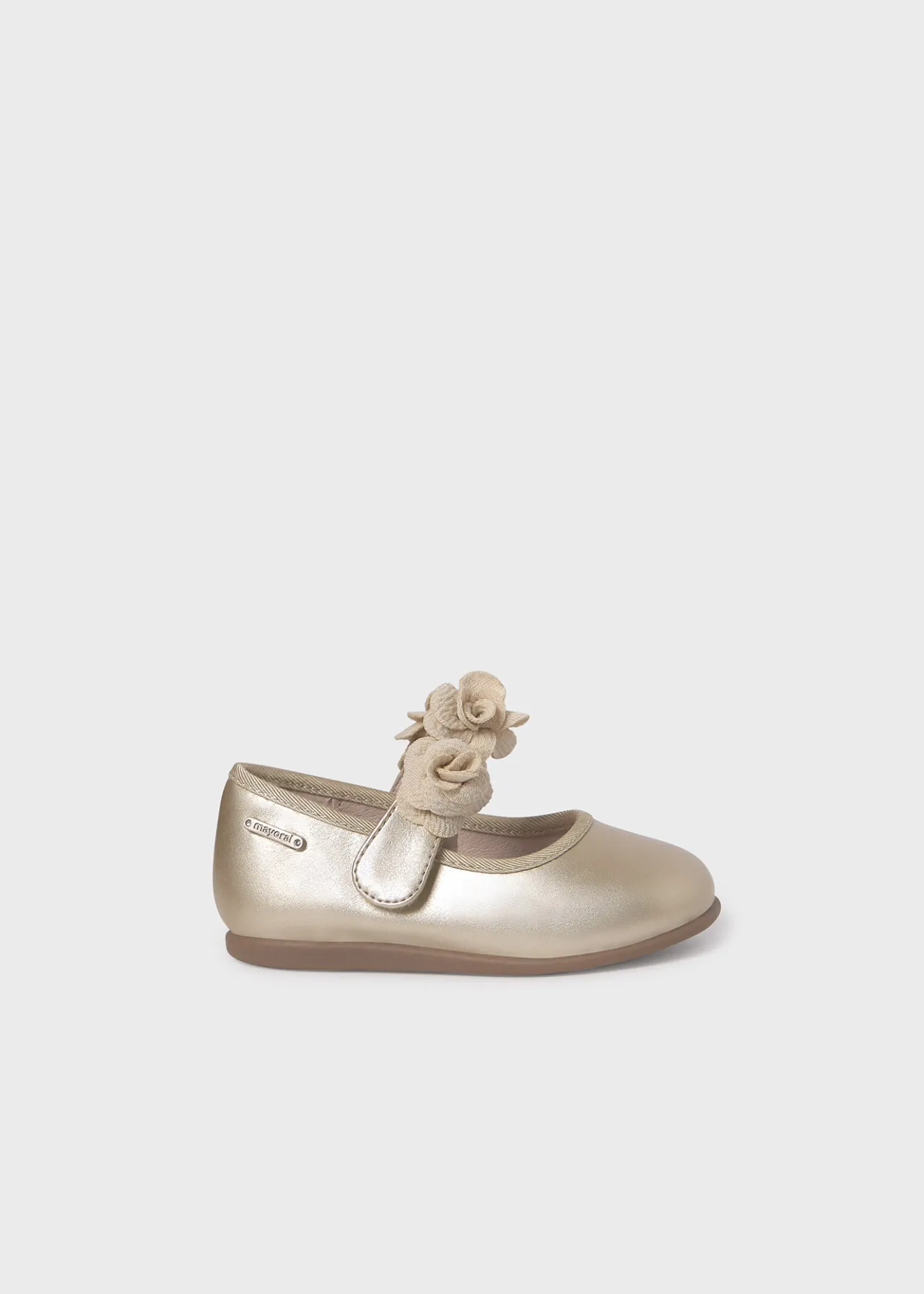 Ballerine metallizzate fiori neonata^Mayoral Cheap