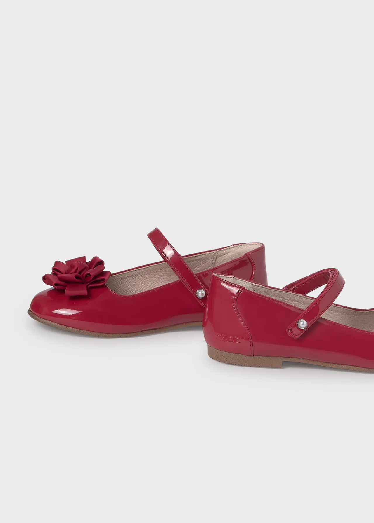 Ballerine vernice fiore ragazza^Mayoral Store