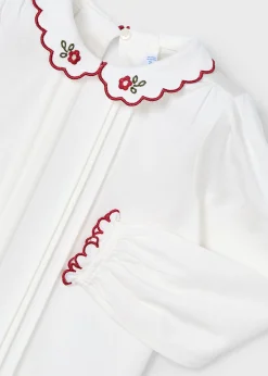 Blusa colletto ricamo bambina^Mayoral Online
