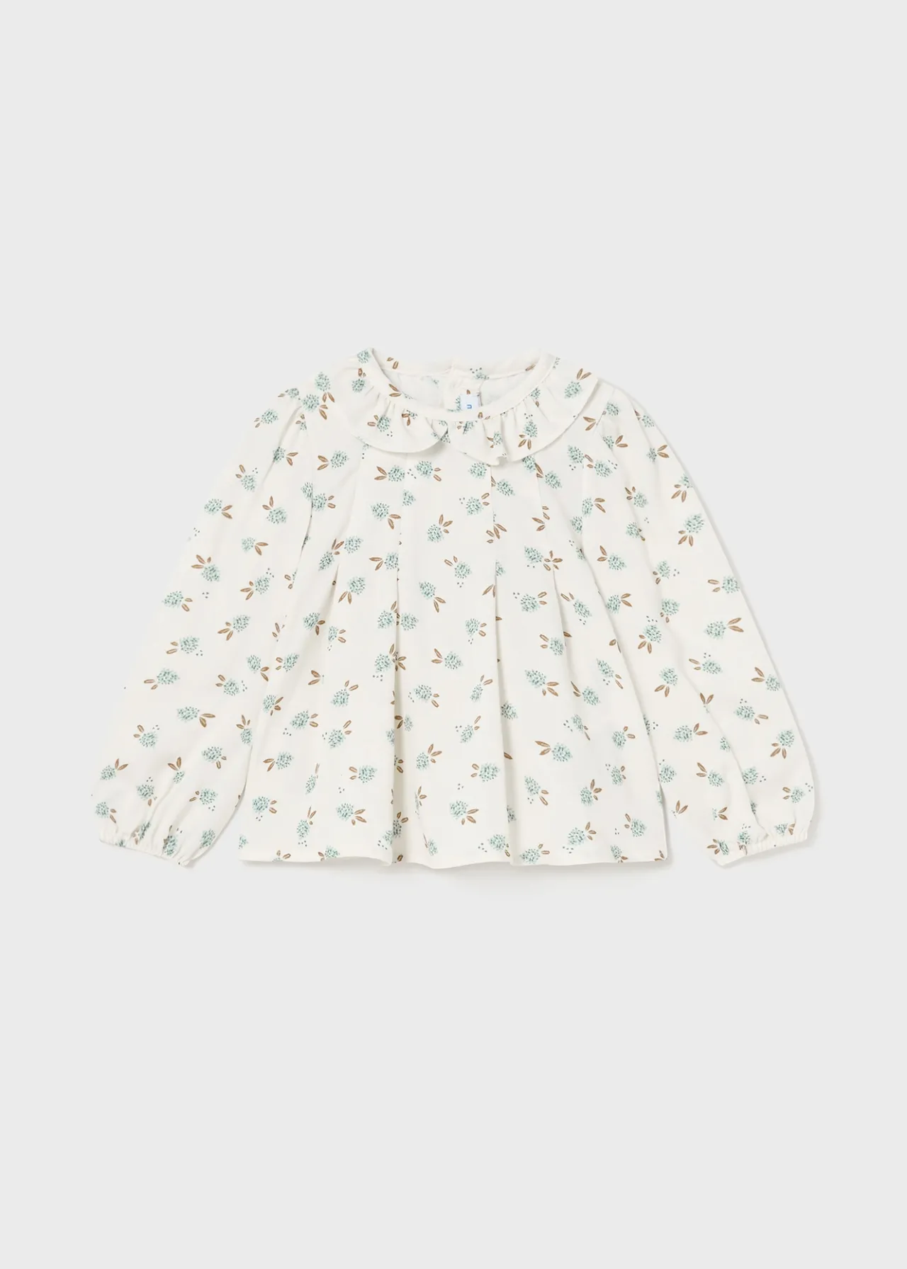 Blusa fiori colletto volant neonata^Mayoral Shop