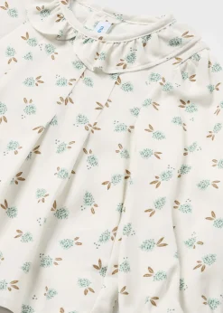 Blusa fiori colletto volant neonata^Mayoral Shop