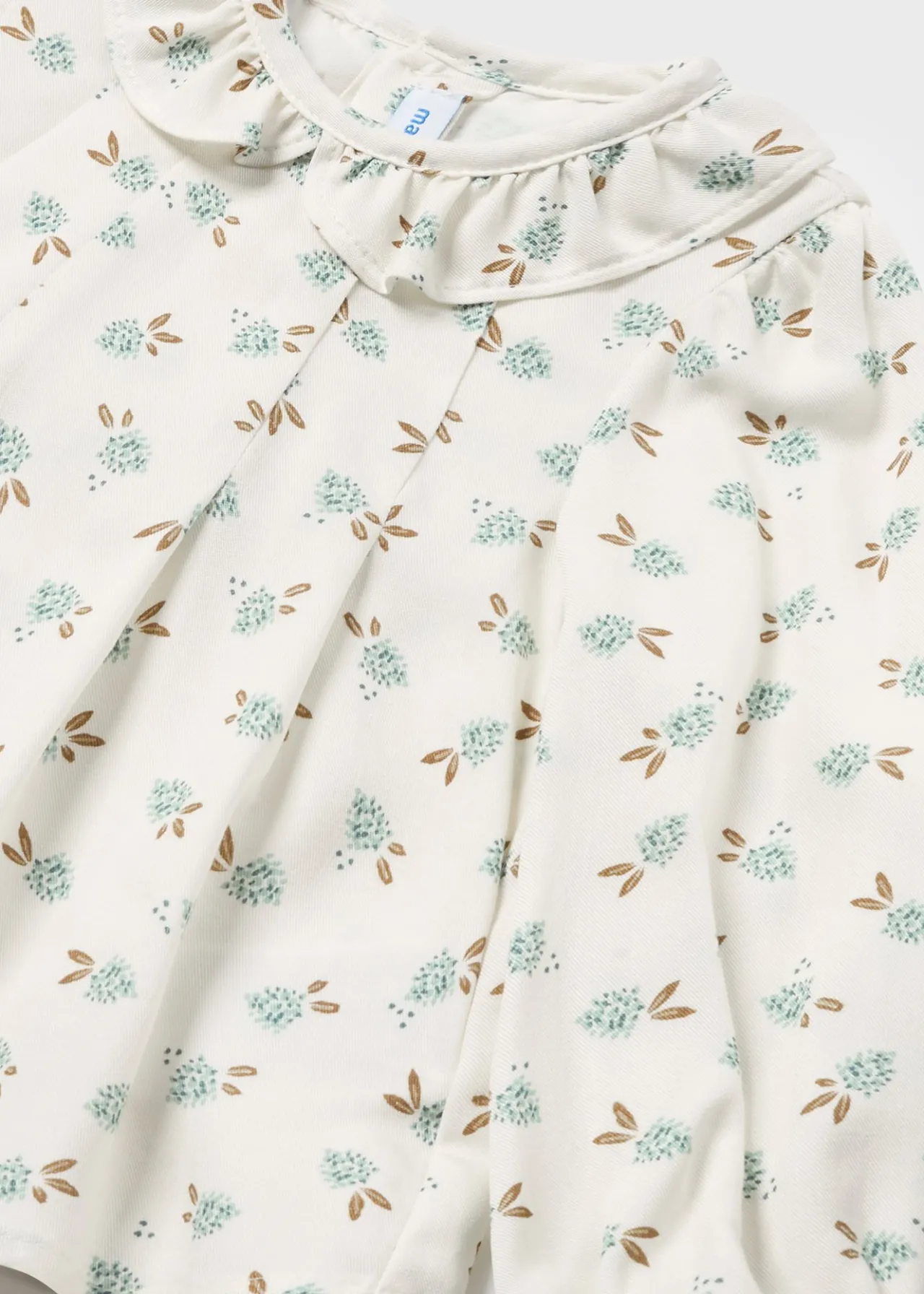 Blusa fiori colletto volant neonata^Mayoral Shop