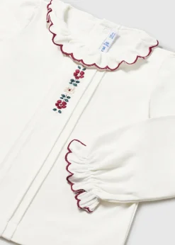 Blusa fiori ricami neonata^Mayoral Cheap