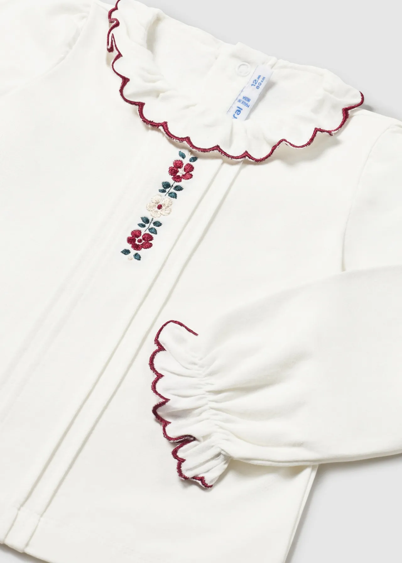 Blusa fiori ricami neonata^Mayoral Cheap