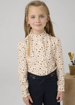 Blusa stampata volant bambina^Mayoral Flash Sale