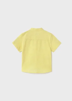 Camicia colletto coreana lino neonato^Mayoral New
