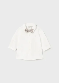 Camicia con papillon neonato^Mayoral Shop
