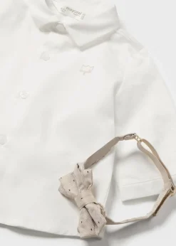 Camicia con papillon neonato^Mayoral Shop