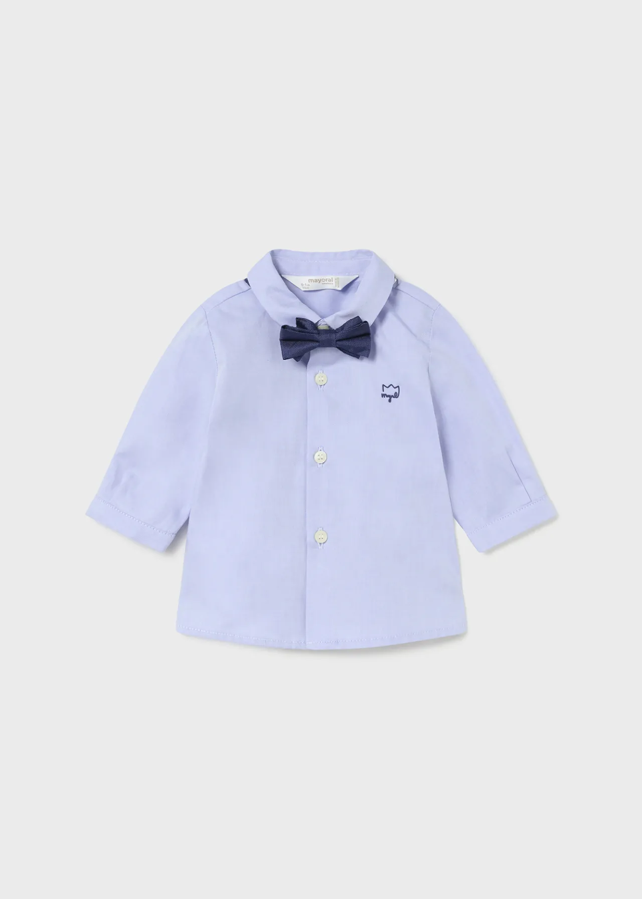 Camicia con papillon neonato^Mayoral Sale