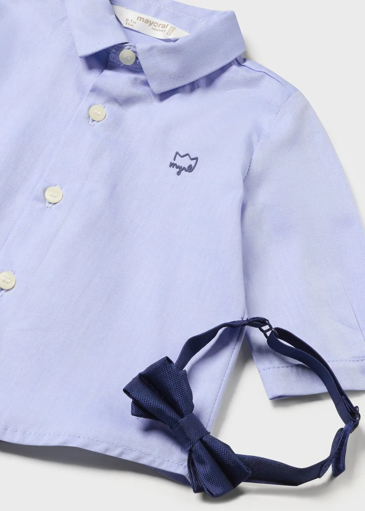 Camicia con papillon neonato^Mayoral Sale