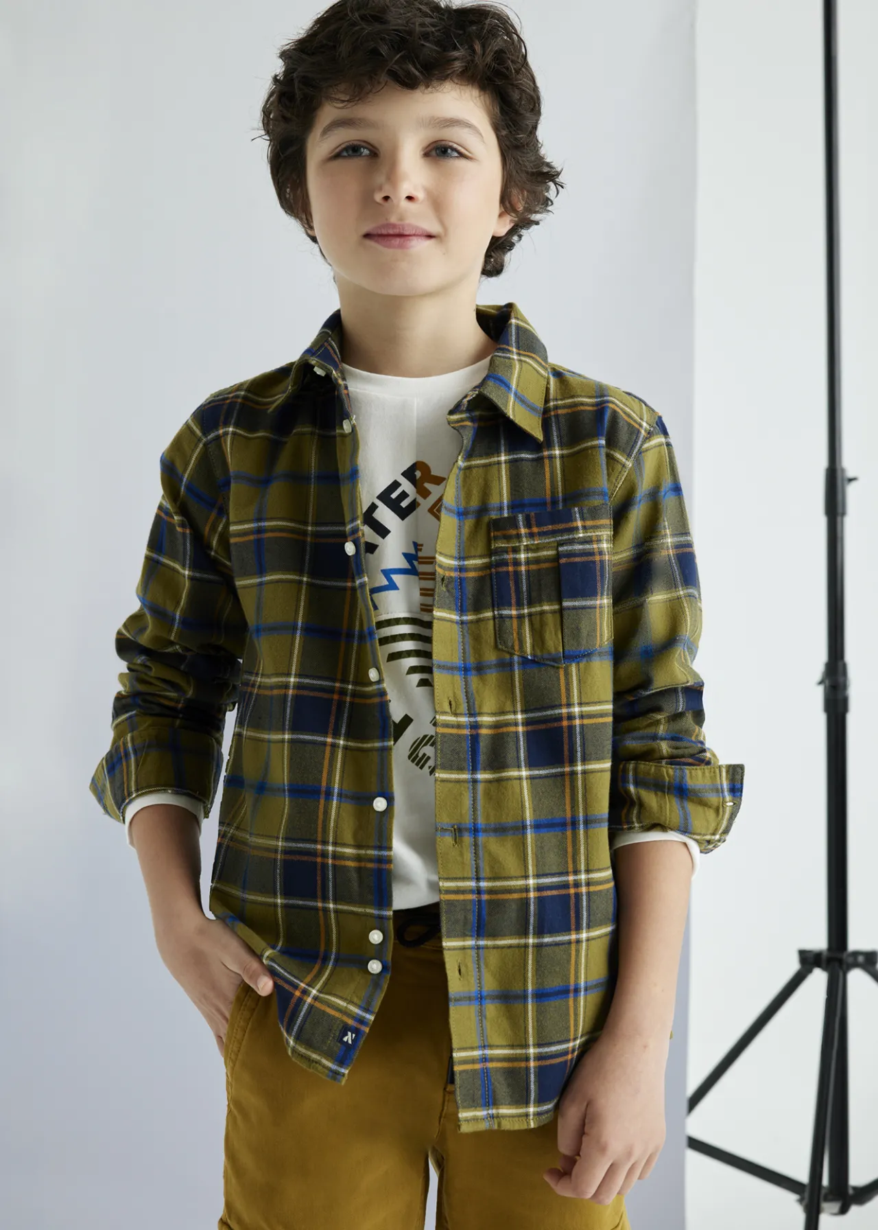 Camicia quadri flanella ragazzo^Mayoral Fashion