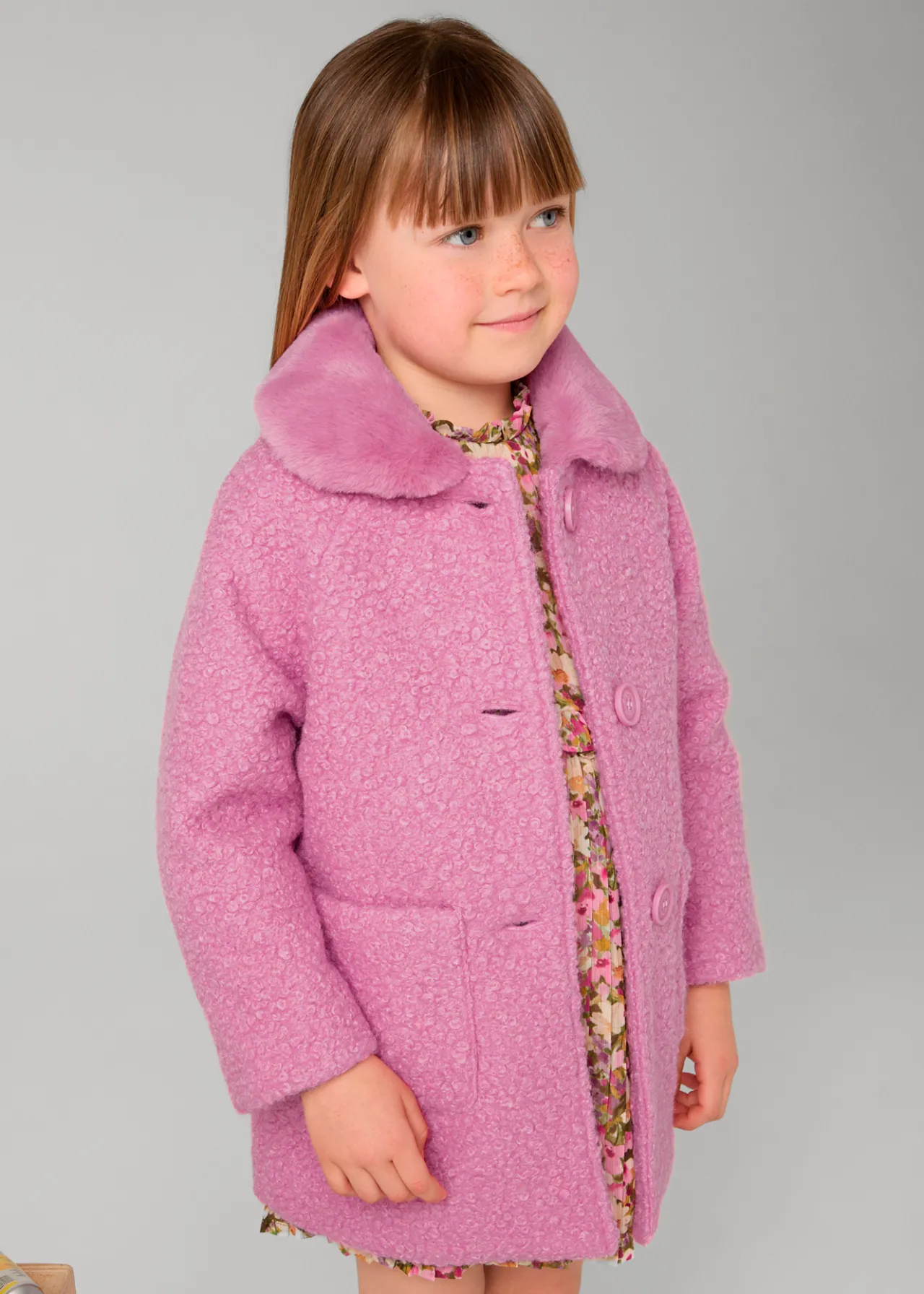 Capotto colletto pellicciotto bambina^Mayoral Best