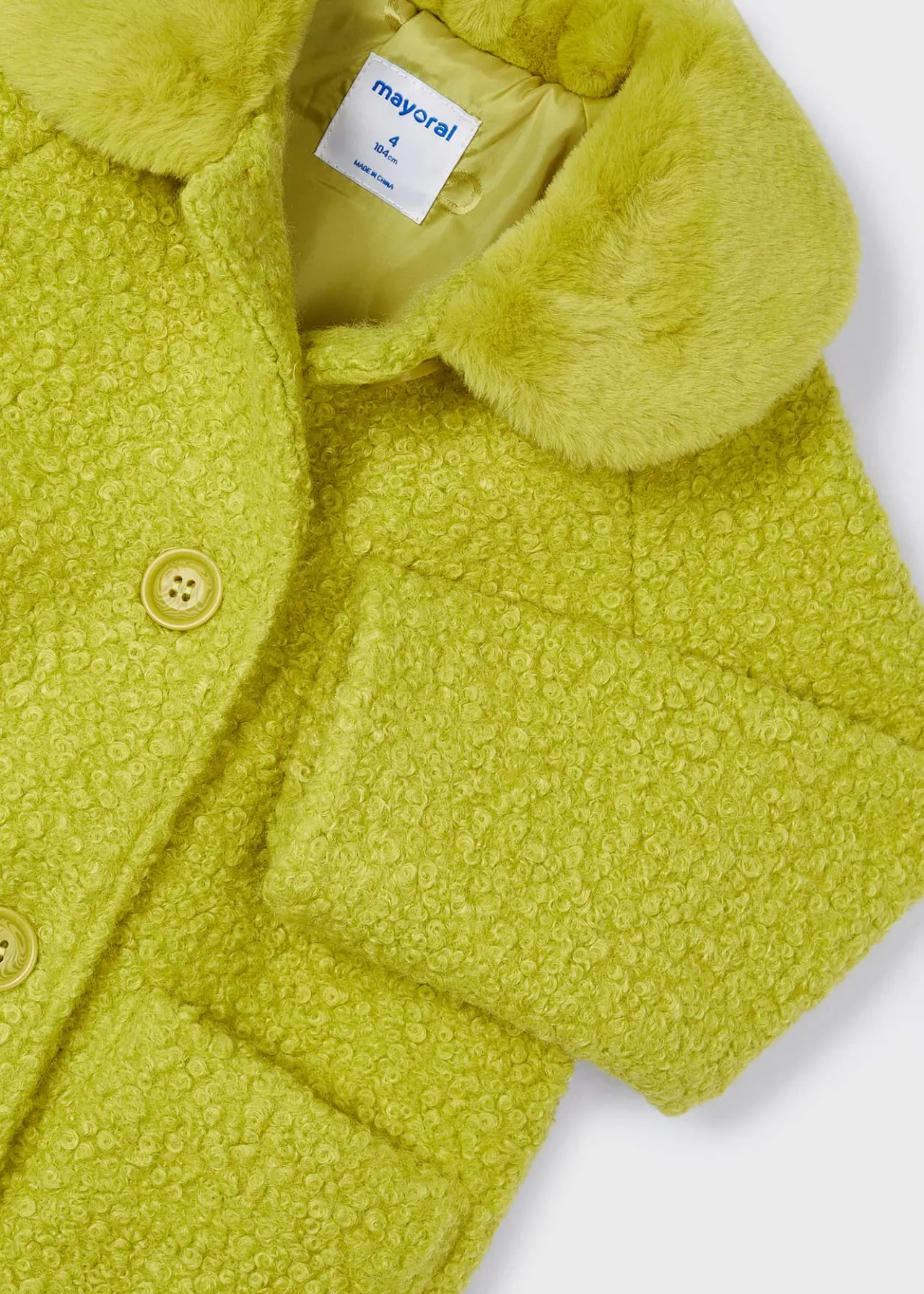 Capotto colletto pellicciotto bambina^Mayoral Store