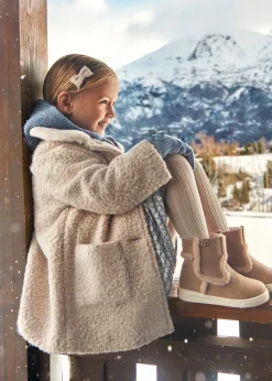Capotto colletto pellicciotto bambina^Mayoral Fashion