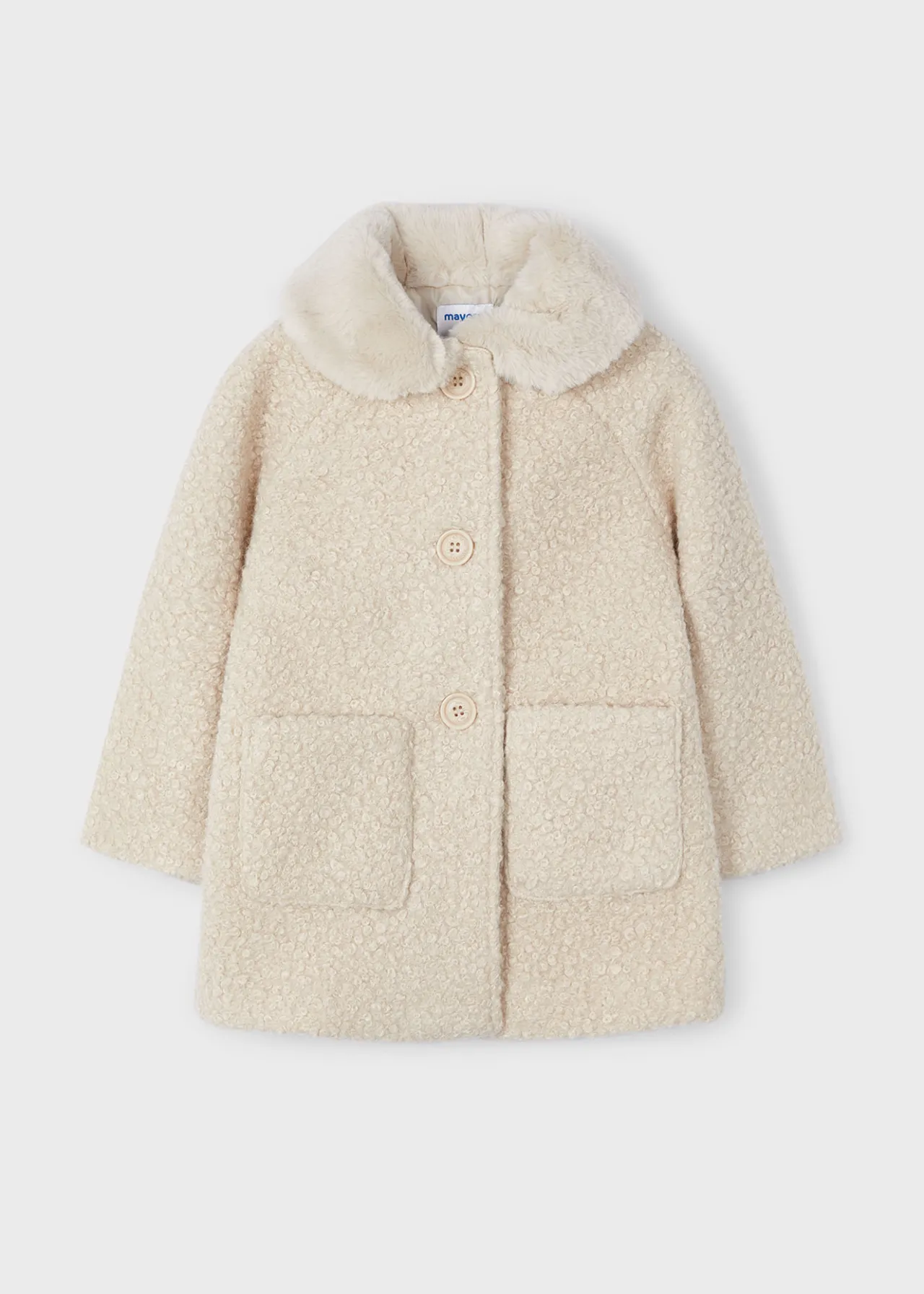 Capotto colletto pellicciotto bambina^Mayoral Fashion