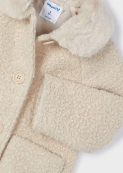 Capotto colletto pellicciotto bambina^Mayoral Fashion