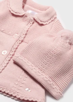Capotto maglia con cappello neonata^Mayoral New