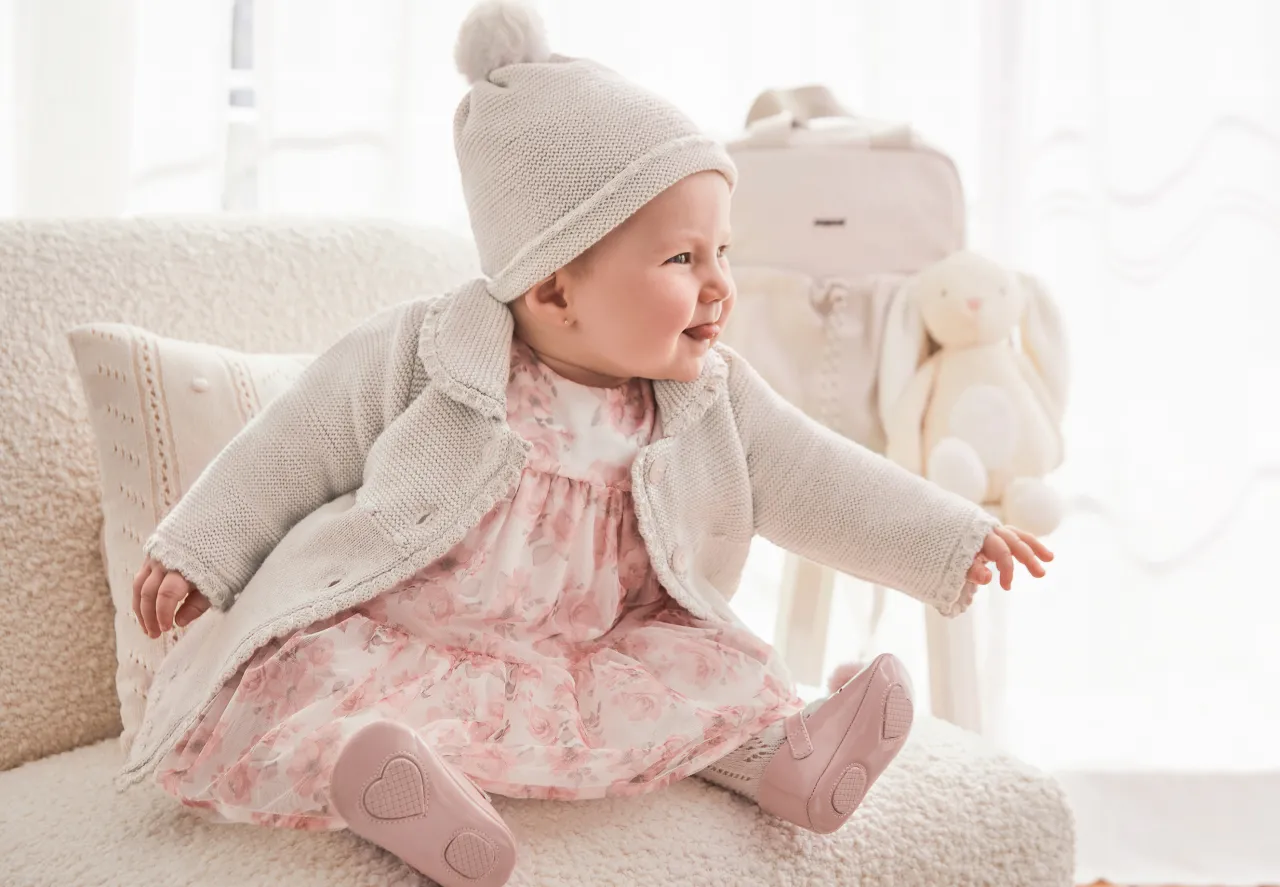 Capotto maglia con cappello neonata^Mayoral Sale