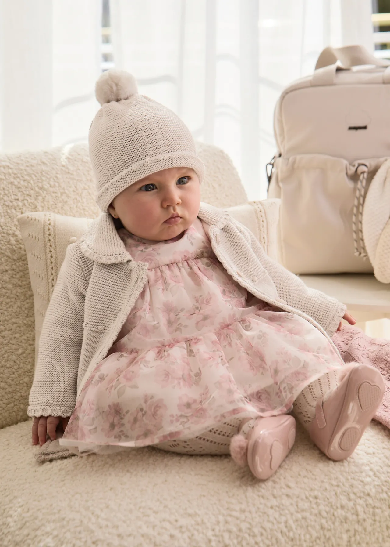 Capotto maglia con cappello neonata^Mayoral Sale