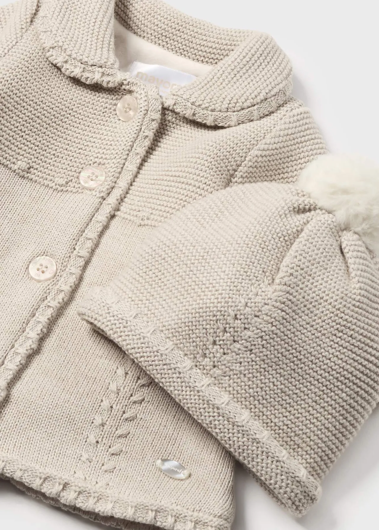 Capotto maglia con cappello neonata^Mayoral Sale