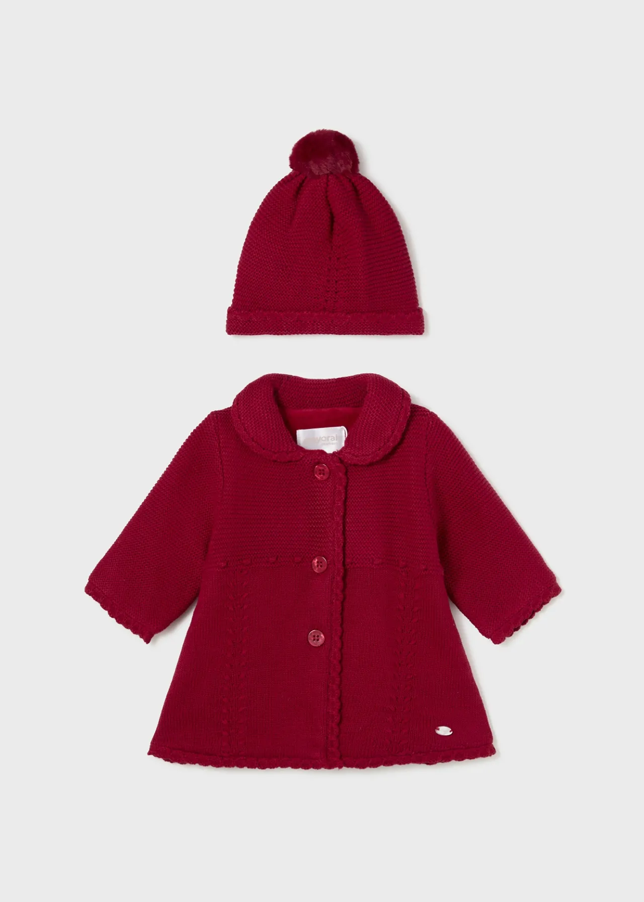 Capotto maglia con cappello neonata^Mayoral Flash Sale