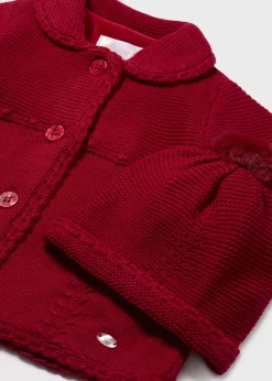 Capotto maglia con cappello neonata^Mayoral Flash Sale