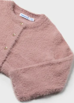 Cardigan in maglia effetto pellicciotto neonata^Mayoral Hot