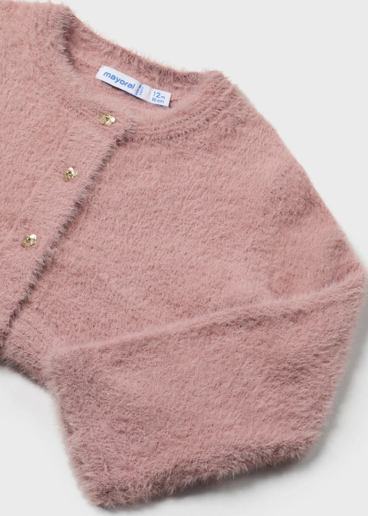 Cardigan in maglia effetto pellicciotto neonata^Mayoral Hot