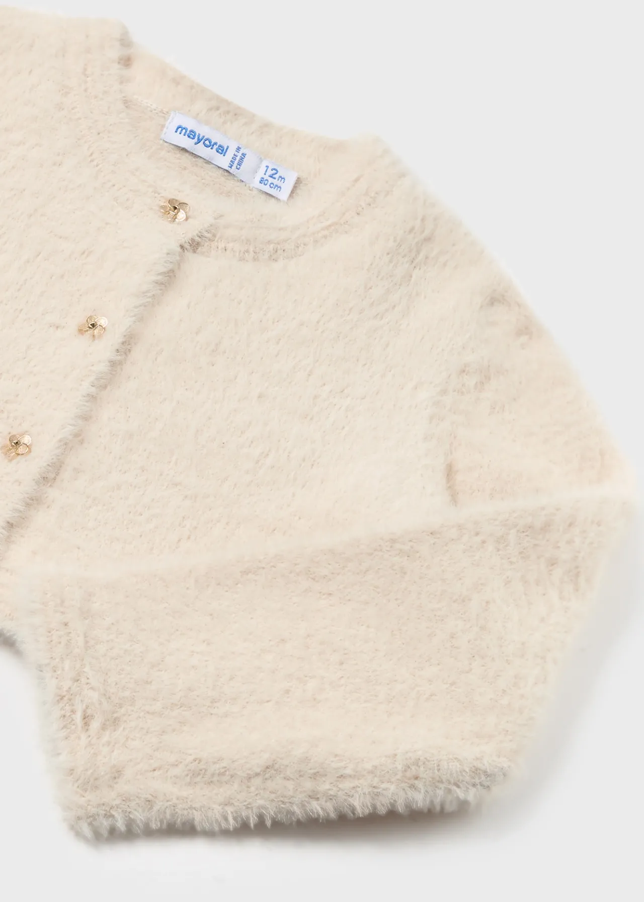 Cardigan in maglia effetto pellicciotto neonata^Mayoral Hot