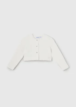 Cardigan in maglia effetto pellicciotto neonata^Mayoral Store