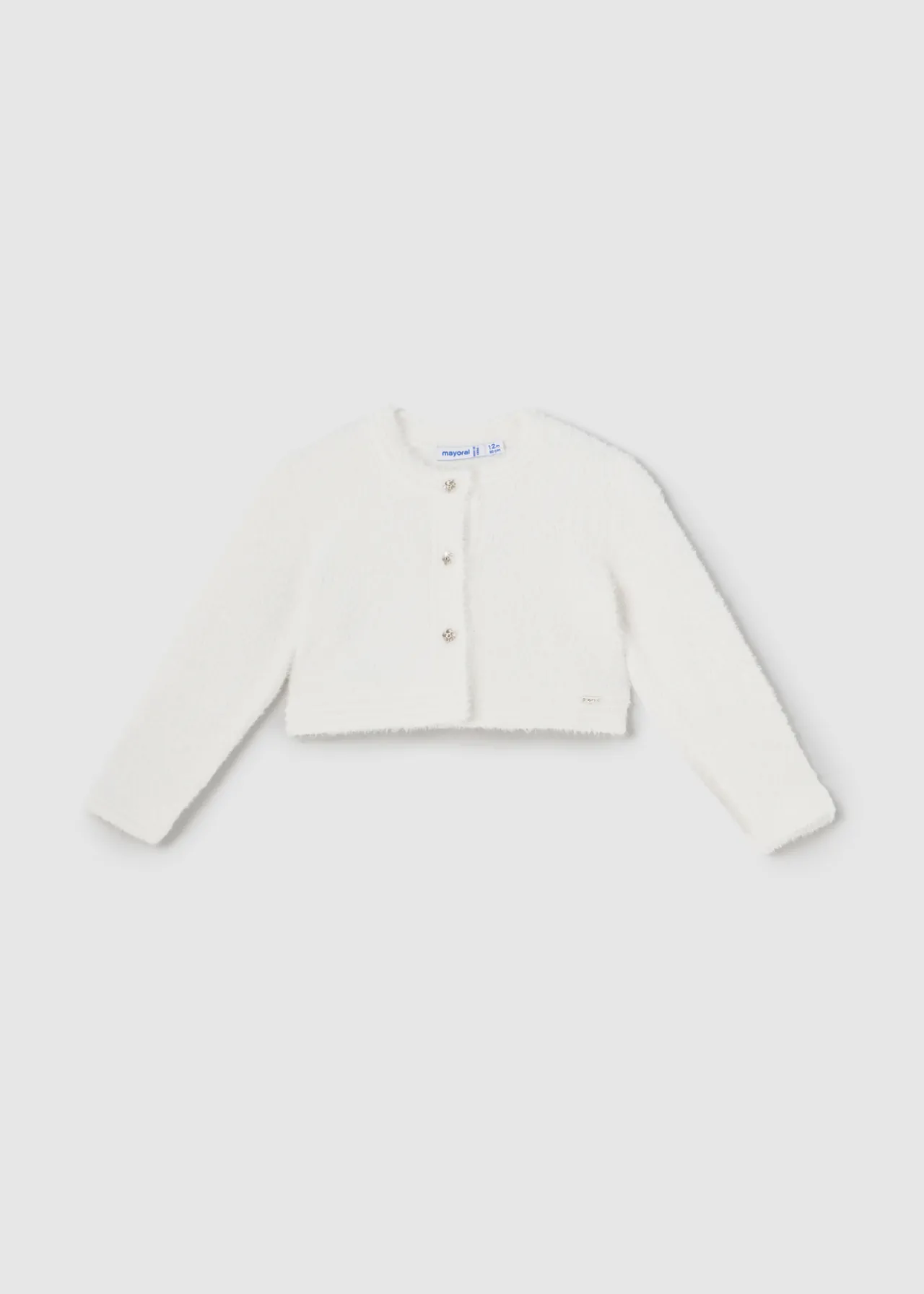 Cardigan in maglia effetto pellicciotto neonata^Mayoral Store