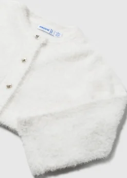 Cardigan in maglia effetto pellicciotto neonata^Mayoral Store