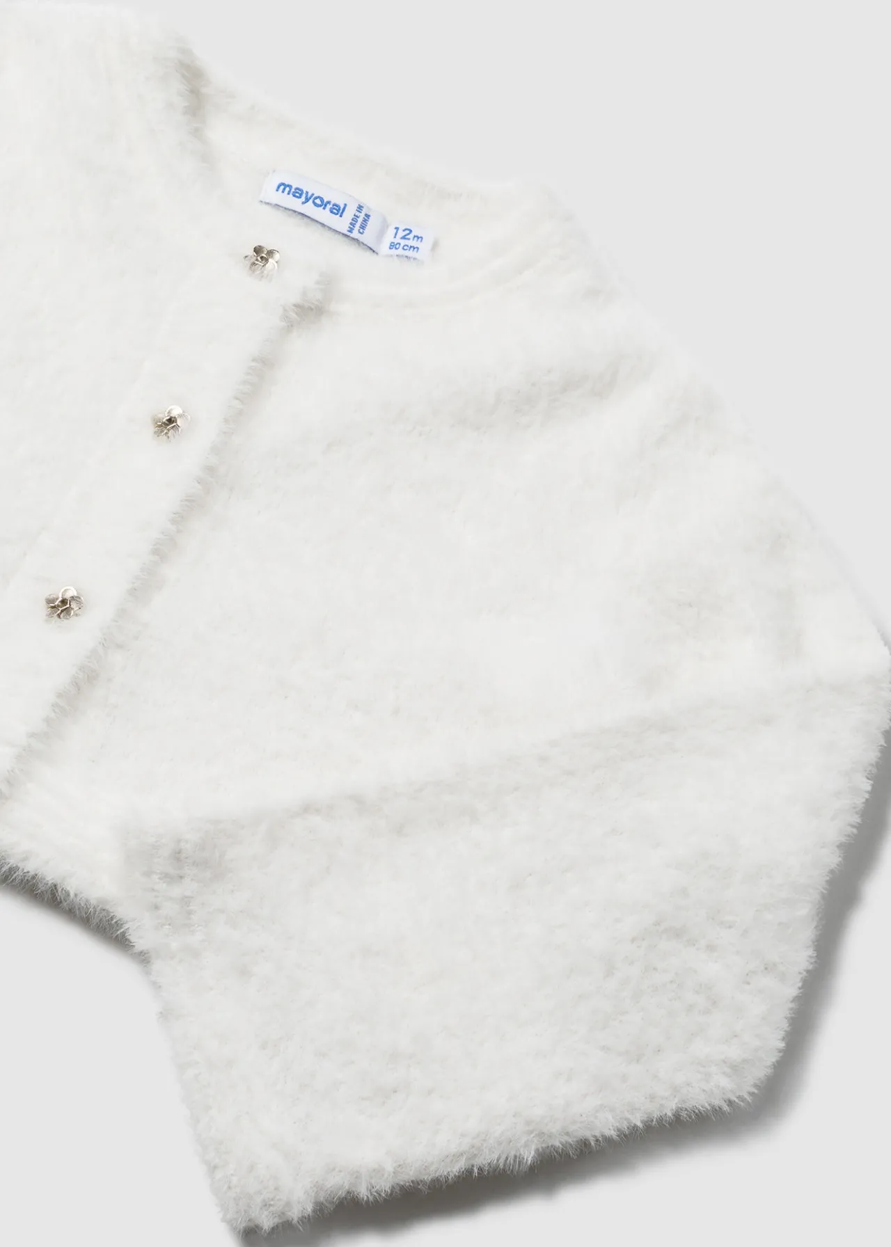 Cardigan in maglia effetto pellicciotto neonata^Mayoral Store