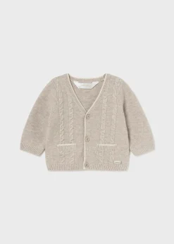 Cardigan tricot contrasti neonato^Mayoral Best
