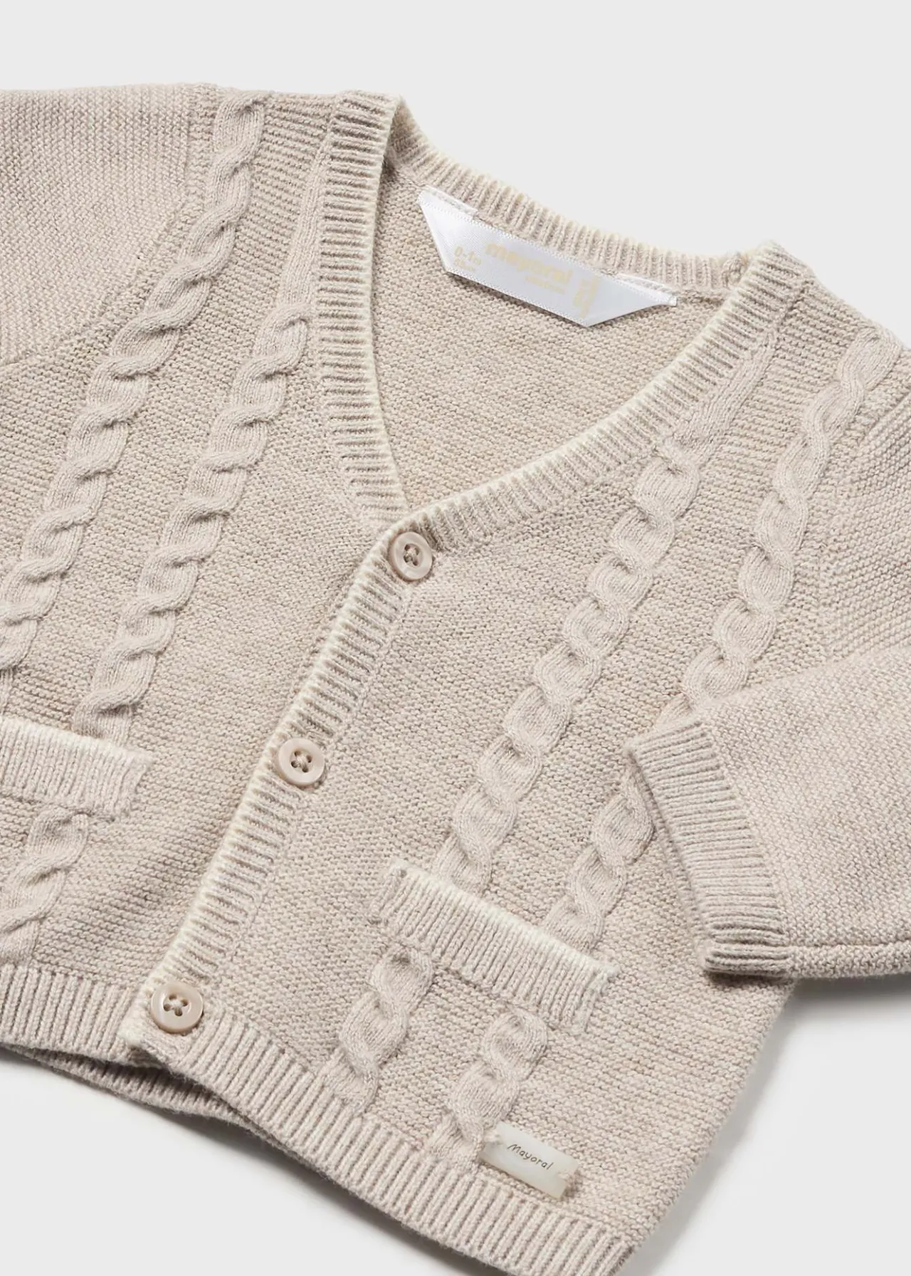 Cardigan tricot contrasti neonato^Mayoral Best