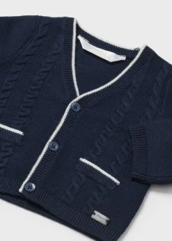 Cardigan tricot contrasti neonato^Mayoral Outlet