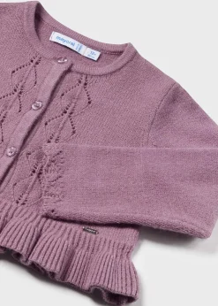 Cardigan volant tricot neonata^Mayoral New