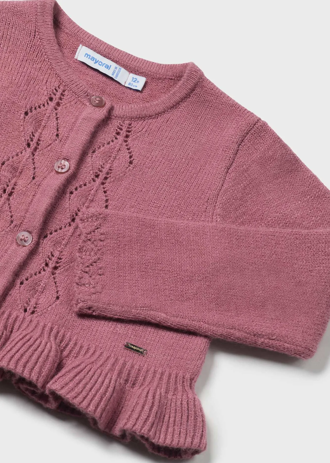 Cardigan volant tricot neonata^Mayoral Online