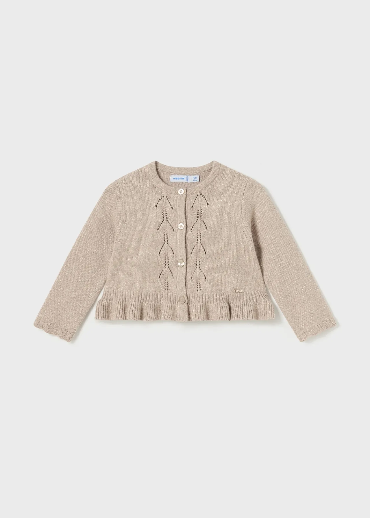 Cardigan volant tricot neonata^Mayoral Shop