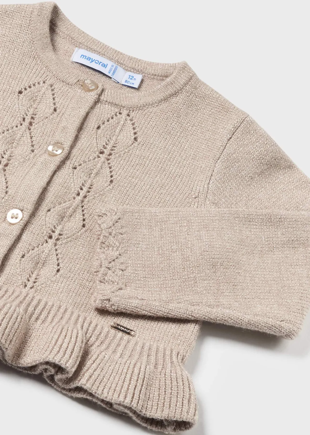 Cardigan volant tricot neonata^Mayoral Shop