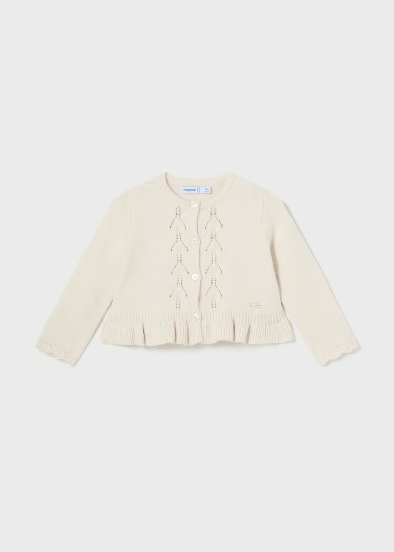 Cardigan volant tricot neonata^Mayoral Shop
