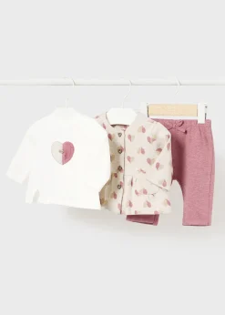 Completo 3 pezzi cuori neonata^Mayoral Online
