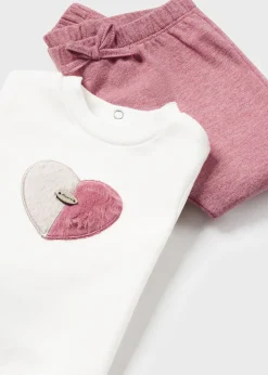 Completo 3 pezzi cuori neonata^Mayoral Online