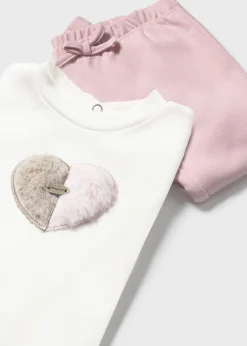 Completo 3 pezzi cuori neonata^Mayoral New