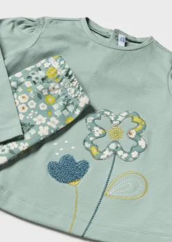 Completo 3 pezzi fiori neonata^Mayoral New