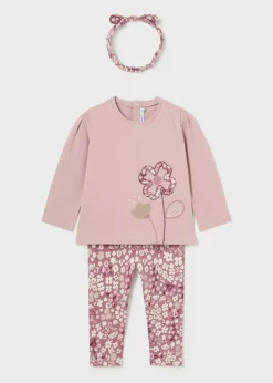 Completo 3 pezzi fiori neonata^Mayoral Cheap