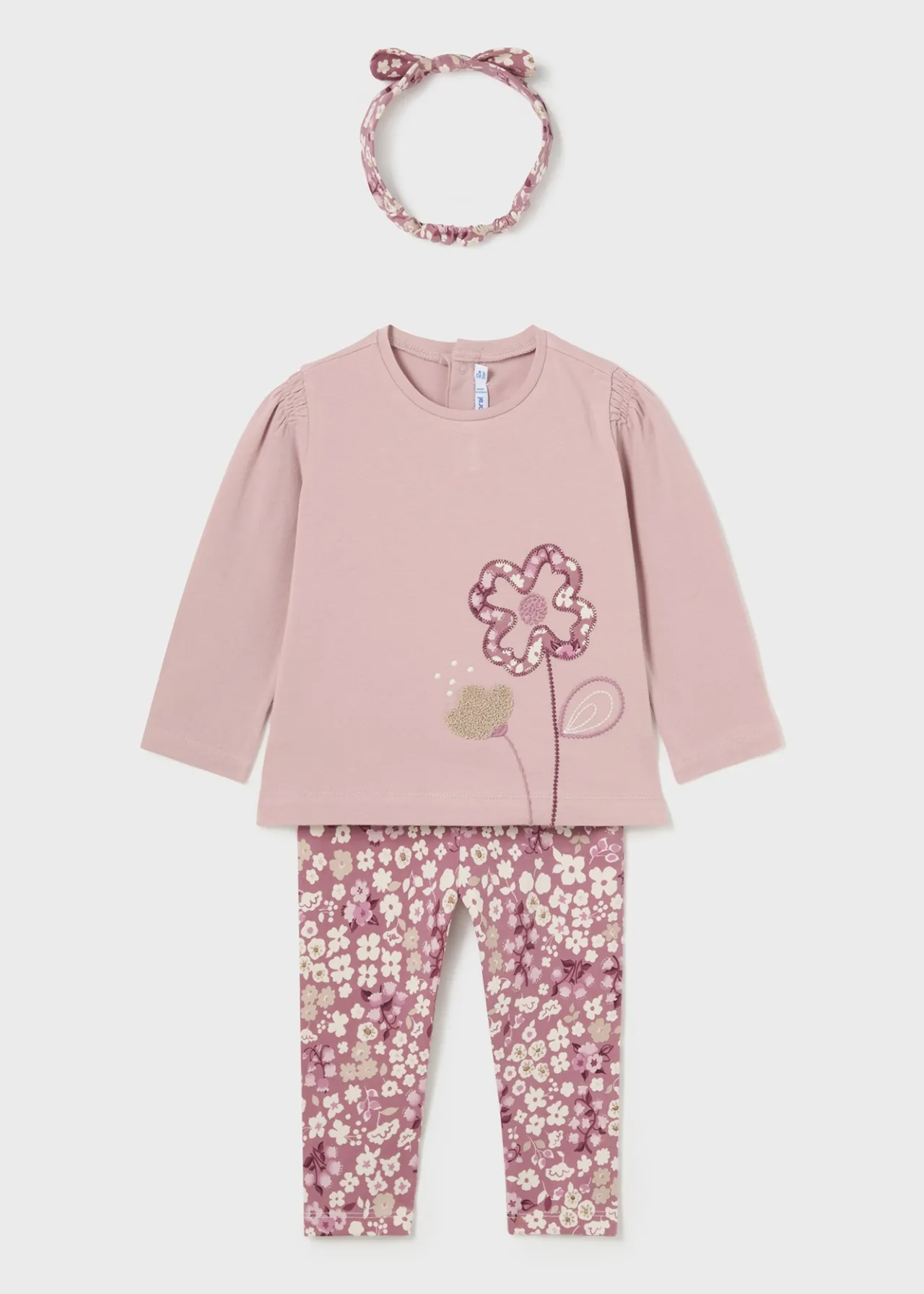 Completo 3 pezzi fiori neonata^Mayoral Cheap