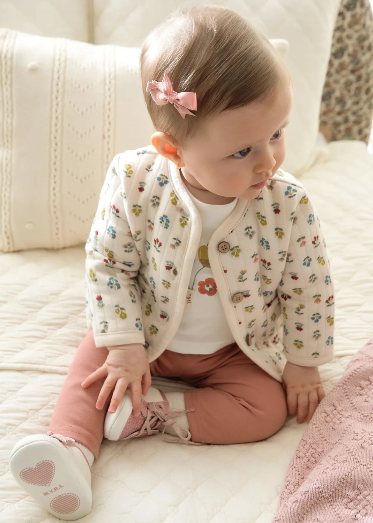 Completo 3 pezzi fiori neonata^Mayoral Best
